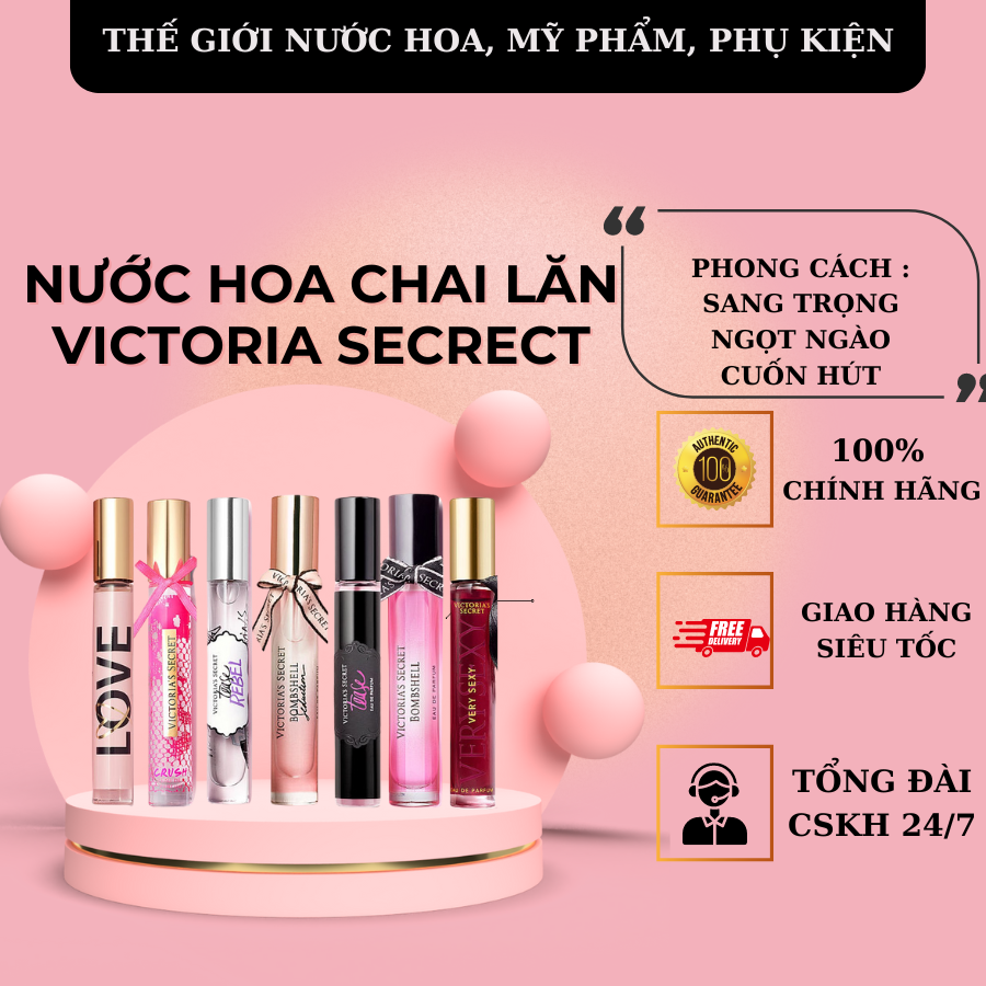 Nước hoa dạng lăn- Victoria's Secret Bombshell/ Very Sexy EDP 7ml