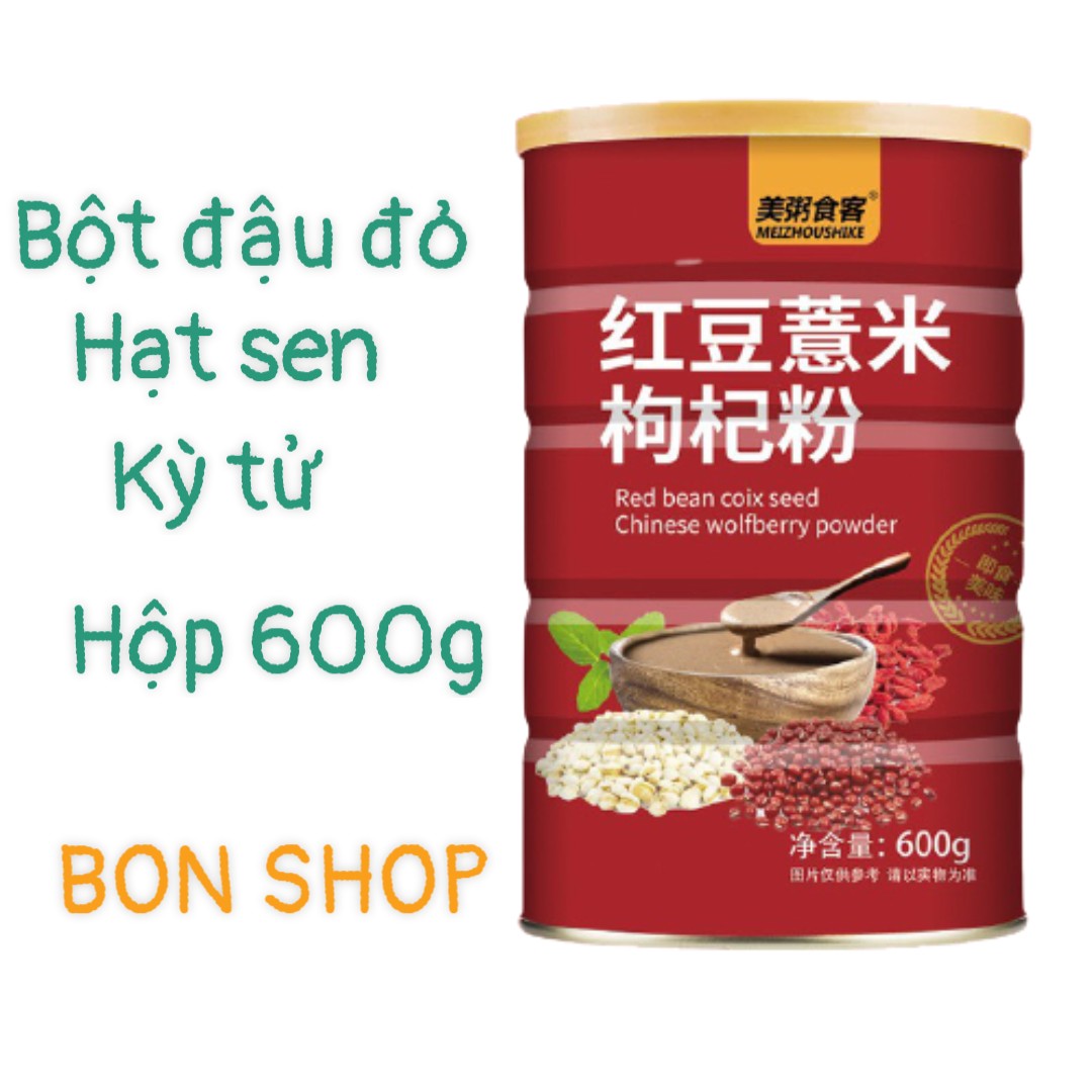 Bột sen đậu đỏ kỳ từ dưỡng nhan hộp 600g