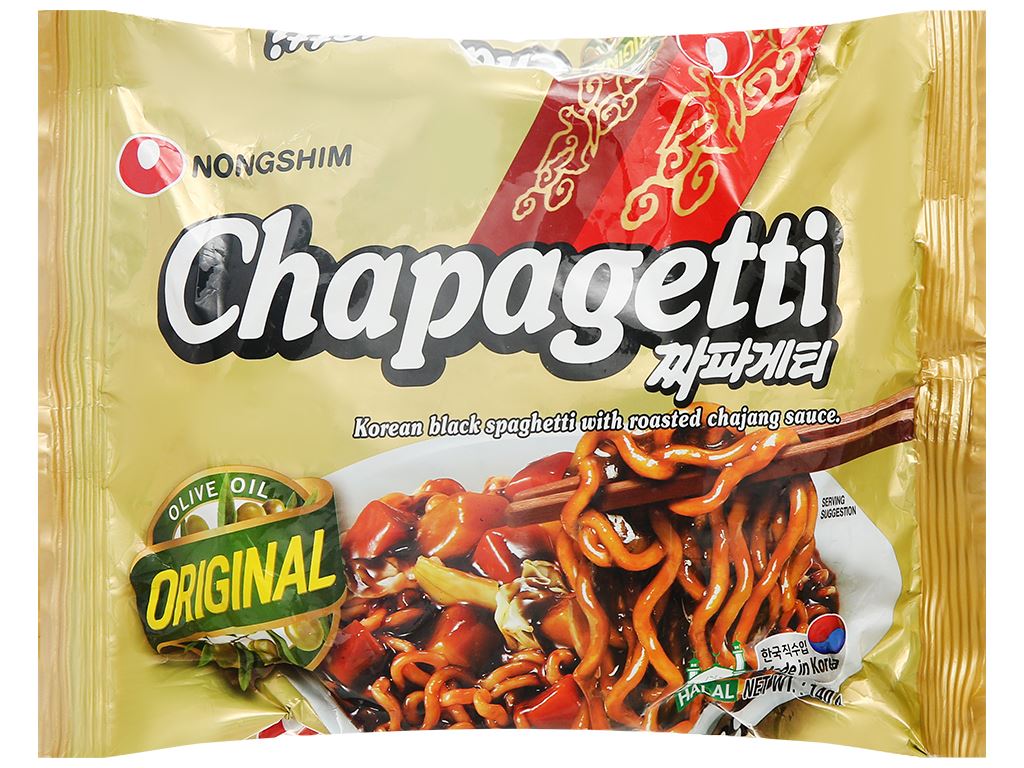 Mì trộn tương đen Chapaghetti Nongshim Hàn Quốc gói 140g