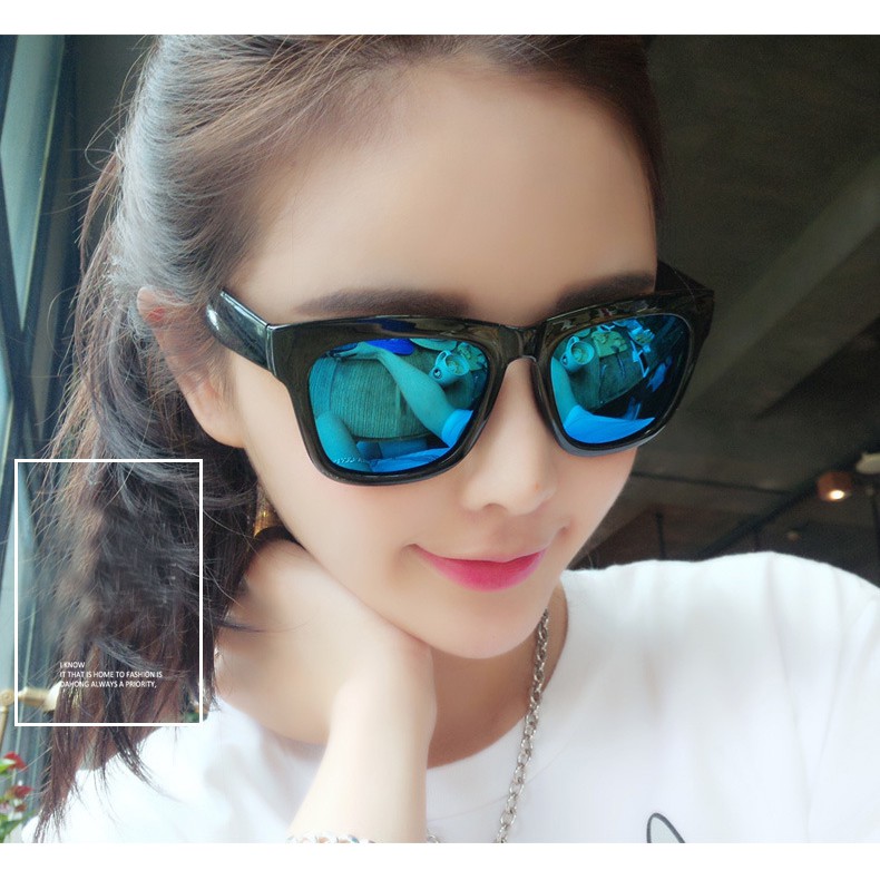 Kính Thời Trang Nam Nữ Gọng Nhựa Mắt Tráng Gương Chống Tia UV SOLANO FGKTG