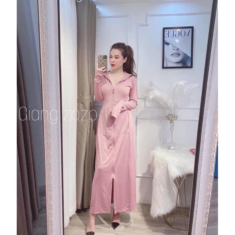 Áo choàng chống nắng nữ toàn thân GU mẫu mới 2 lớp