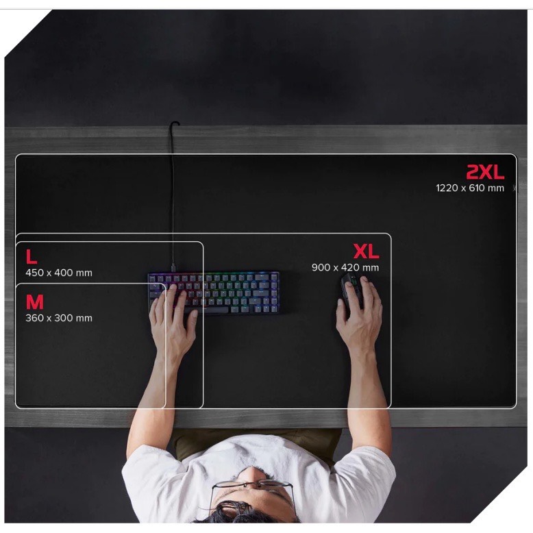 Tấm lót chuột HP HyperX Pulsefire Mat Cloth - Hàng Chính Hãng