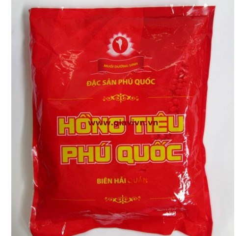 Muối Hồng Tiêu (Muối Dưỡng Sinh) Phú Quốc Loại Gói 1kg