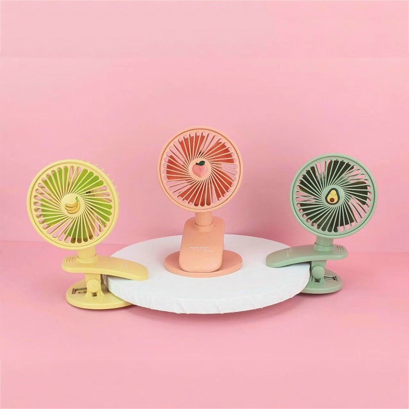 Quạt Mini sạc USB Quạt để bàn / kẹp có thể điều chỉnh Dành cho xe đẩy em bé Ký túc xá Văn phòng Giường treo Máy tính Không tiếng ồn Điều chỉnh 3 tốc độ gió Chế độ xoay linh hoạt