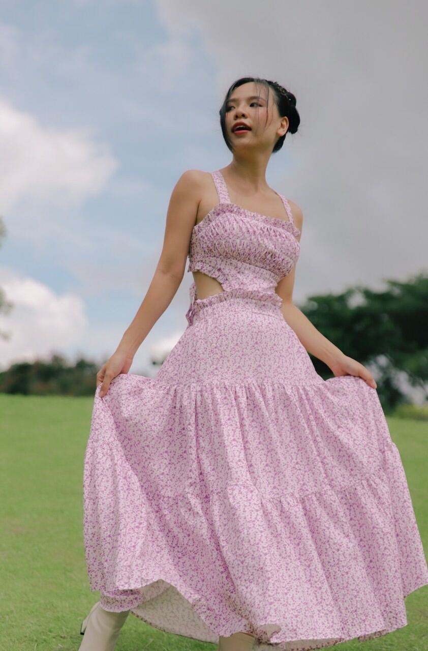 Daydreamer Lolita Purple Midi Dress