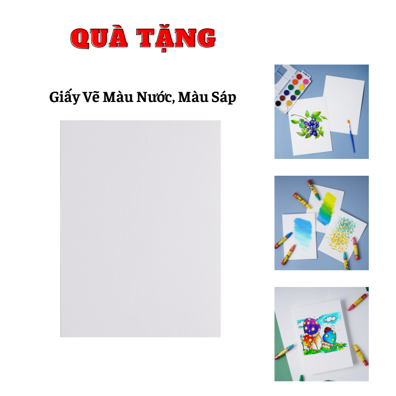 Giấy vẽ Happy A5 160gsm-5 tờ/1 túi và 220gsm-3 tờ /1 túi Vẽ Mượt Mà