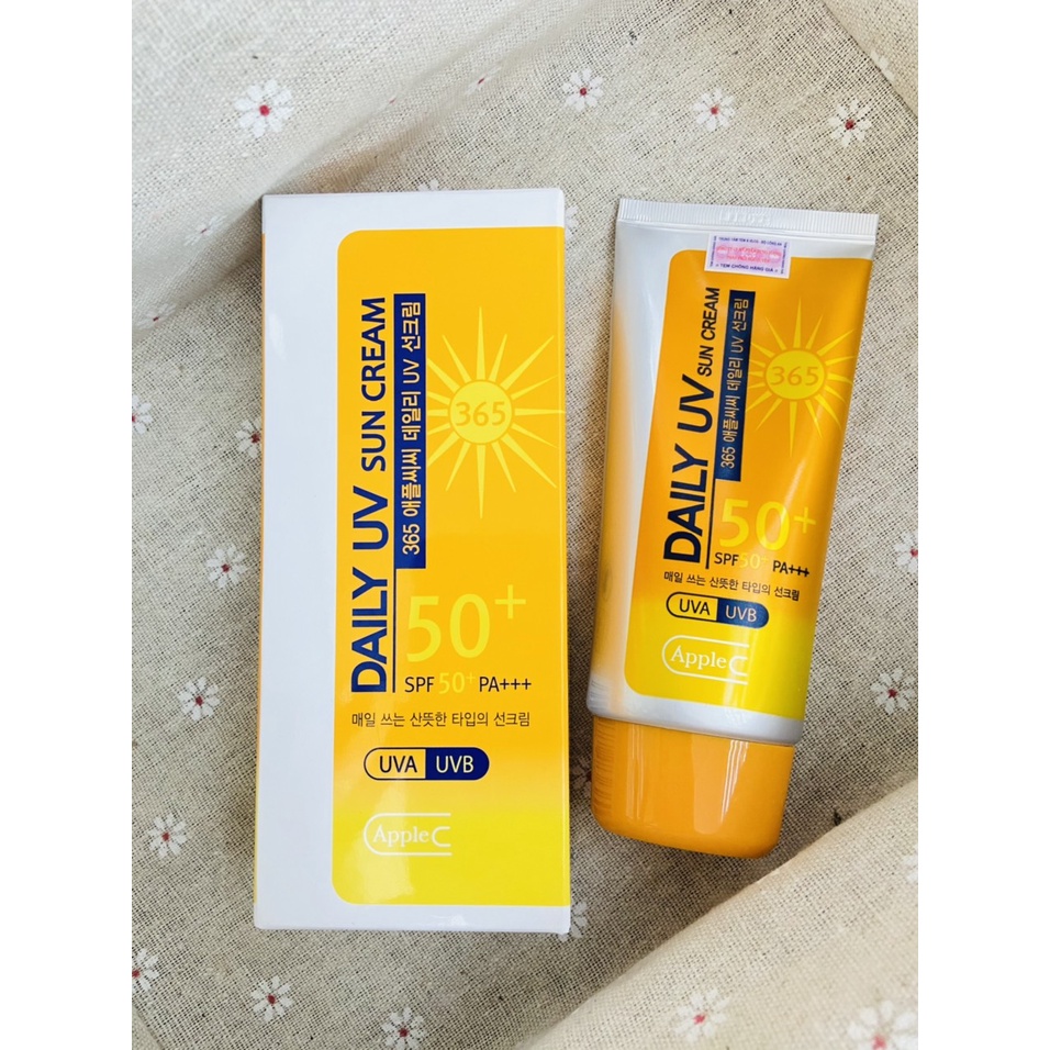 Kem chống nắng applebee daily uv sun cream spf50+ pa+++70g