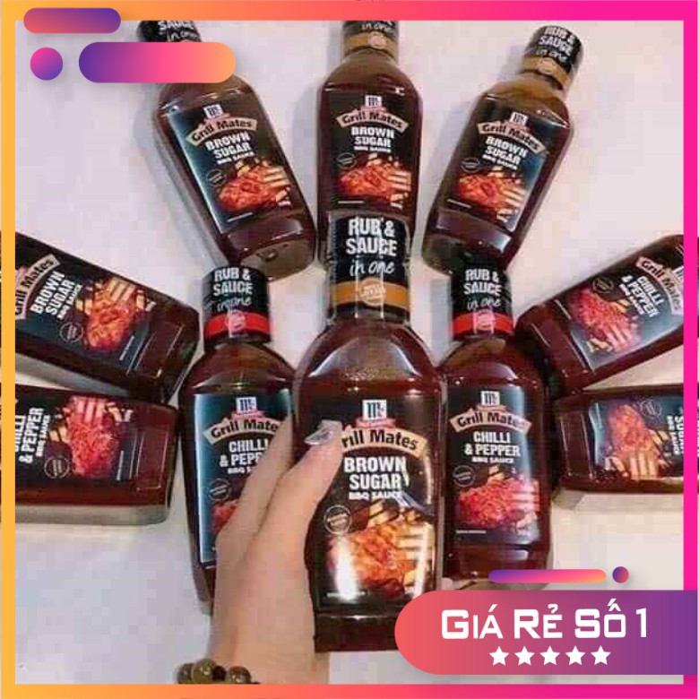 Sốt Ướp Thịt Nướng Bbq Grill Mates 500 Gr