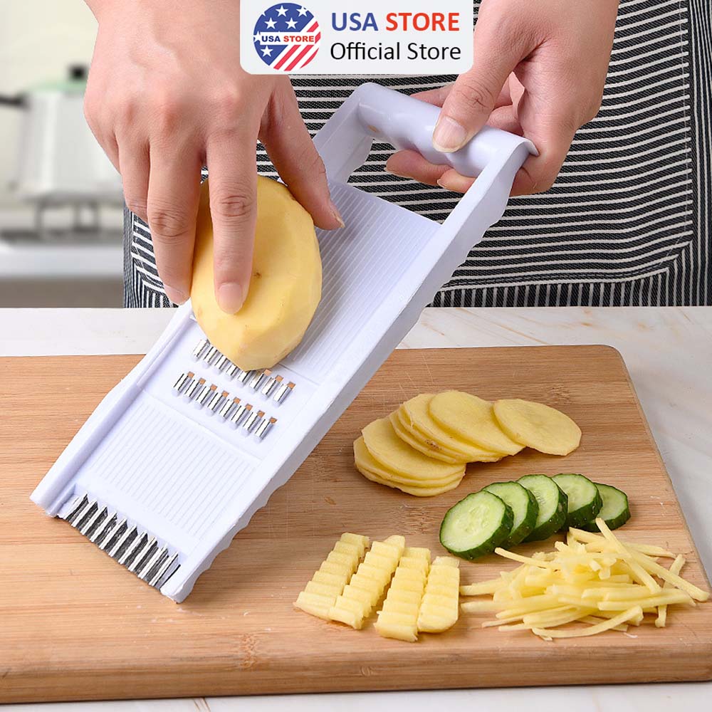 Bộ Dao Gọt Bào Vỏ, Bàn nạo Sợi Rau Củ Trái Cây Hoa Quả 5 IN 1 Chất Liệu Cao Cấp