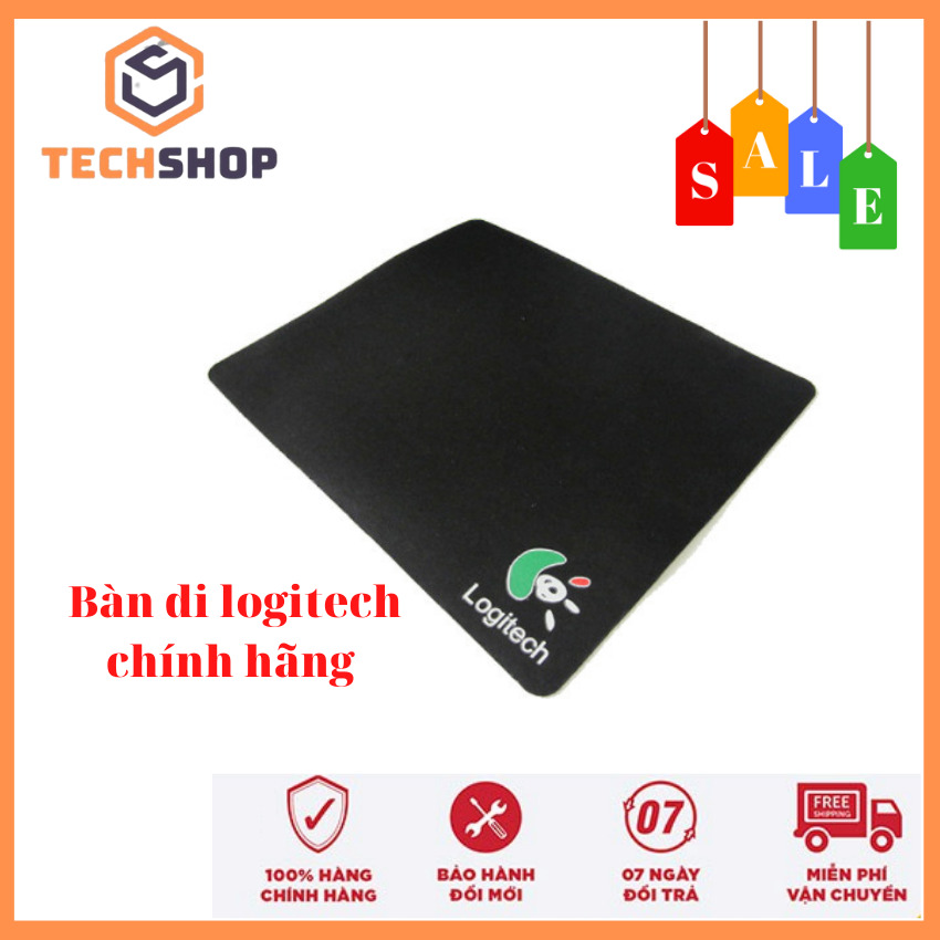 Lót chuột logitech , Bàn di chuột chính hãng 18 x 22 x 0.2 cm nhỏ gọn tiện lợi-Techshop2021