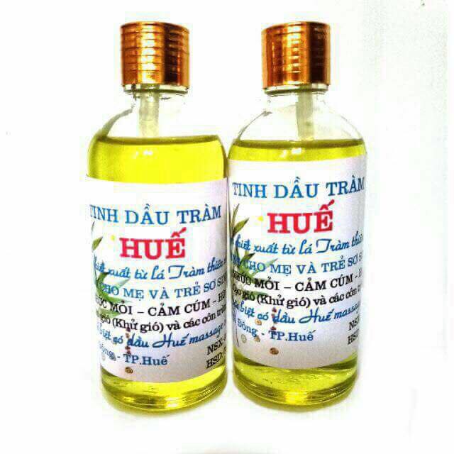 Combo 2 chai tinh dầu tràm huế nguyên chất 100ml tròn