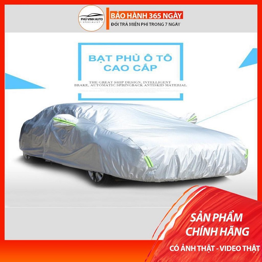 [HCM]Bạt Phủ Xe Ô Tô Cao Cấp Cách Nhiệt Bạt Phủ Xe Hơi Áo Trùm Xe Hơi Nhôm Bạc 4 Chỗ Đến 7 Chỗ 2 Lớp Chống Nóng Mưa Xước Sơn Vân 4D- Xám