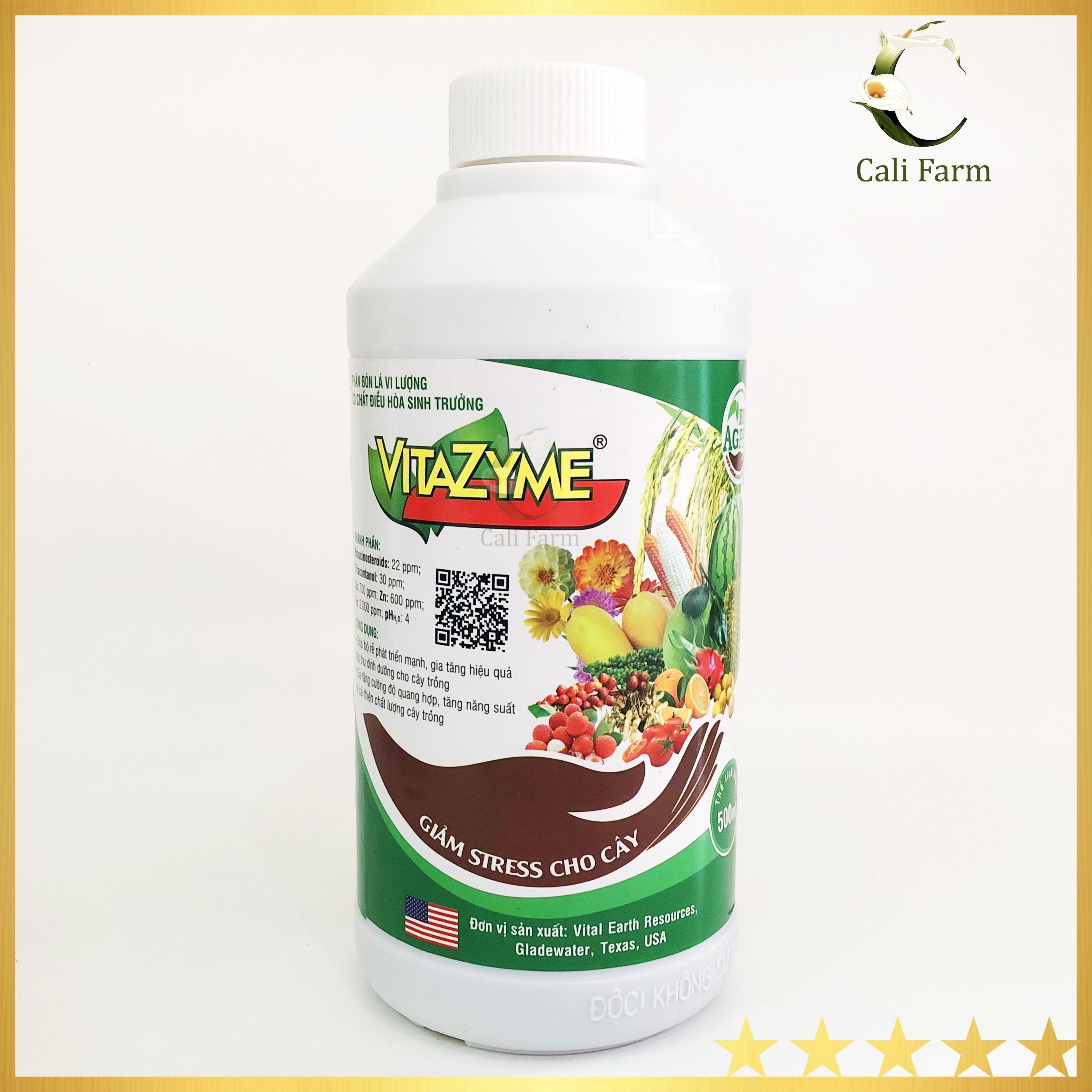 Phân bón lá vi lượng vytazyme 500ml- giảm stress cho cây