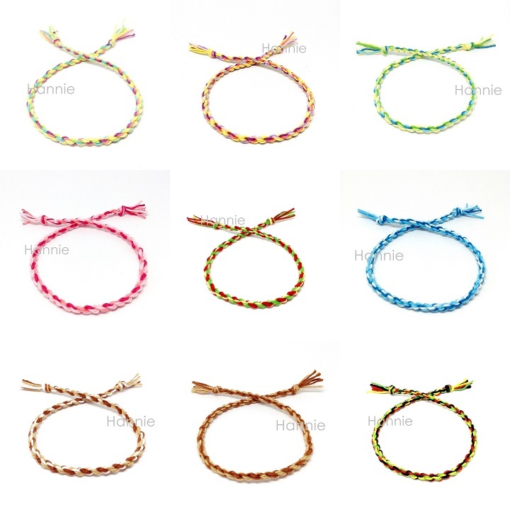 🧑🤝🧑 TỨ HẢI GIAI HUYNH ĐỆ - (Tay/Chân) Vòng tình bạn màu Pastel/Đen/Nâu/Xanh biển/Xanh lá/Hồng/Cam