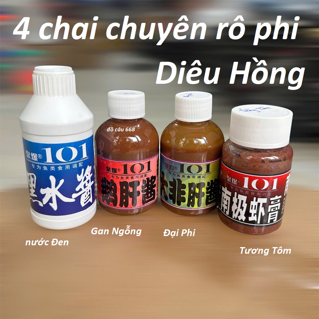 Hương Liệu Câu Cá 101 chuyên Rô Phi , Diêu Hồng , Chép và các loại cá nước ngọt