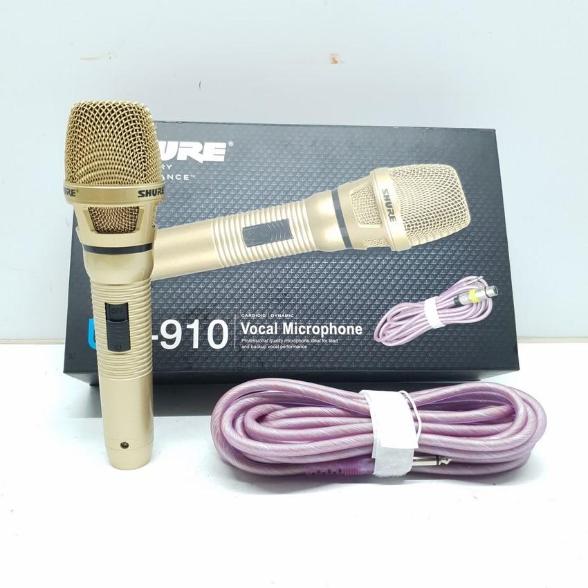 Micro có dây hát karaoke SHURE UR-910 cao cấp NEW