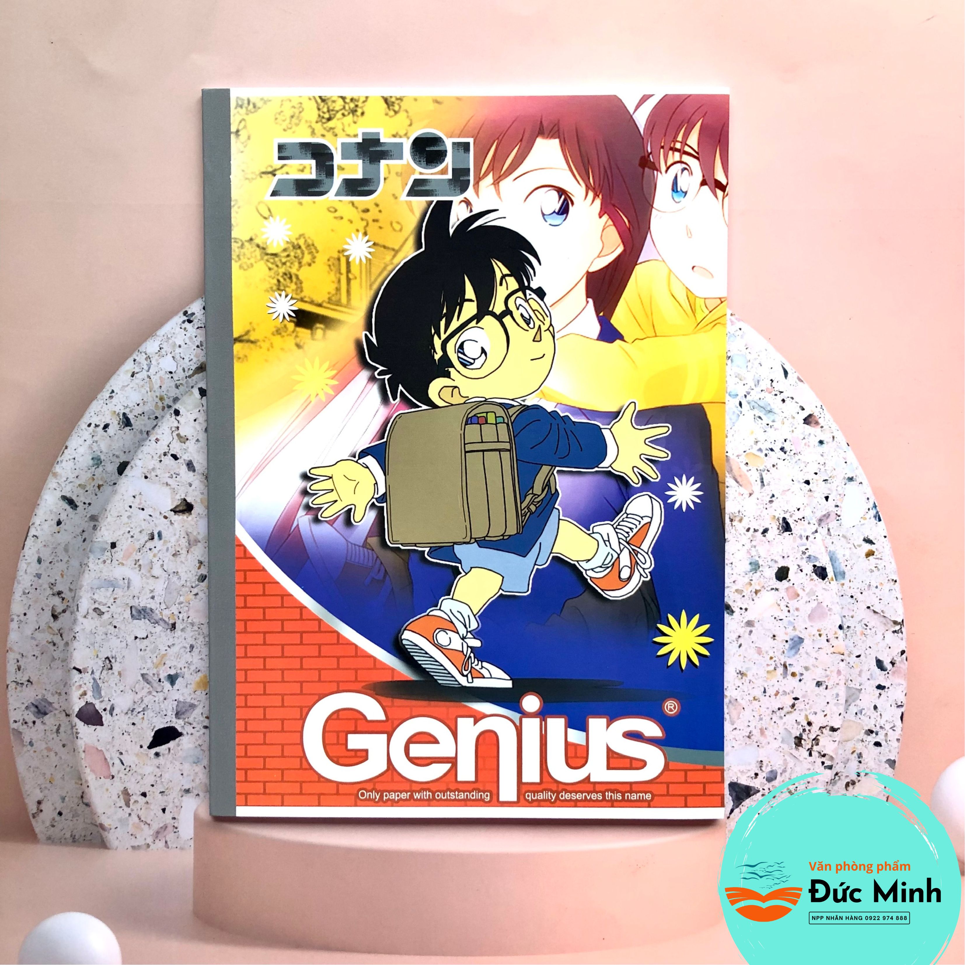 Vở kẻ ngang có chấm - thám tử lừng danh Connan-KuDo Shinichi - 80tr/120tr Genius Phúc Thịnh - vpp Quế Anh