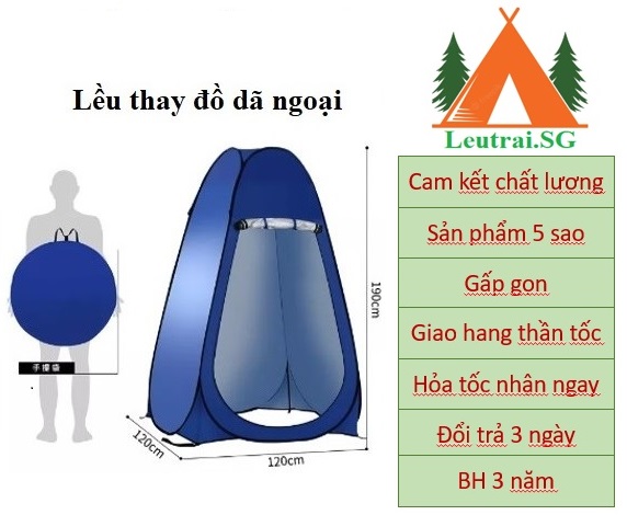 Lều thay đồ lều vệ sinh