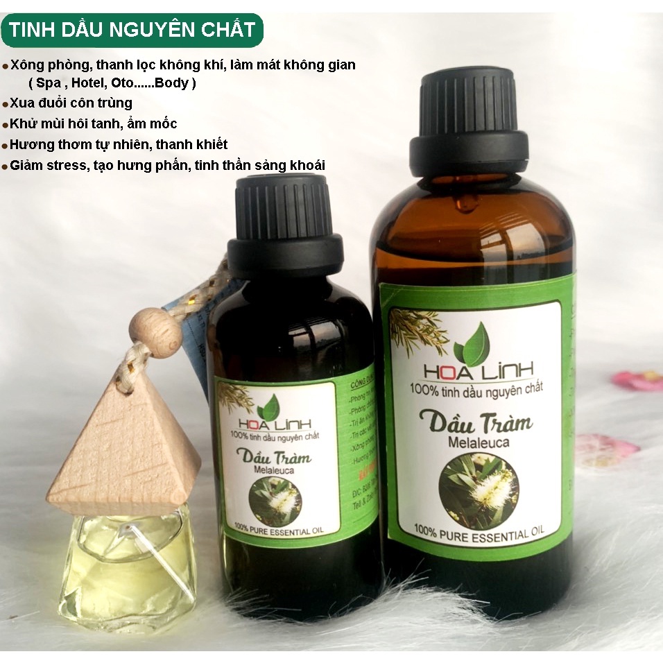 Dầu tràm huế nguyên chất loại đặc biệt hoalinh 100ml 50ml