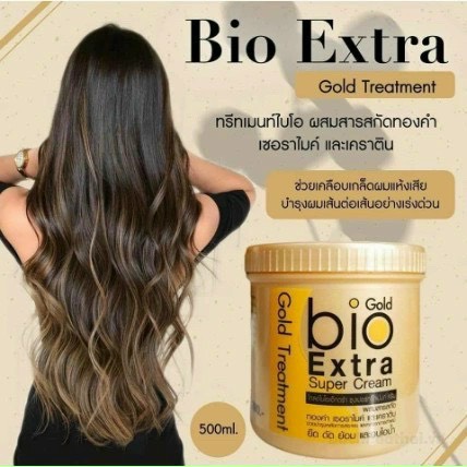 Kem ủ tóc bio gold extra 500ml | kem ủ tóc thái lan | kem ủ tóc cho tóc xơ, gãy rụng