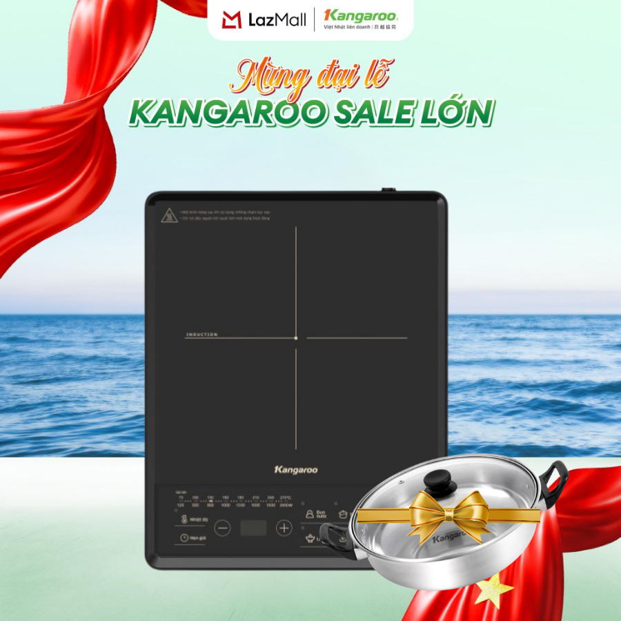 [Voucher 15%] Bếp điện từ đơn Kangaroo KGIC20S3ME (tặng kèm nồi) - công suất 2000W