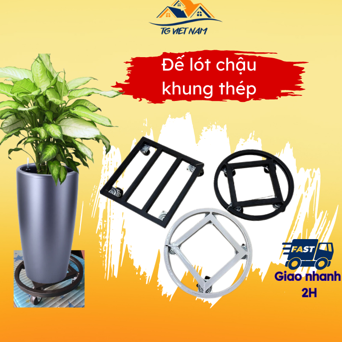 Đế lót chậu có bánh xe, đế để đồ đa năng, đế di chuyển chậu cây, đế lót bánh xe đa năng