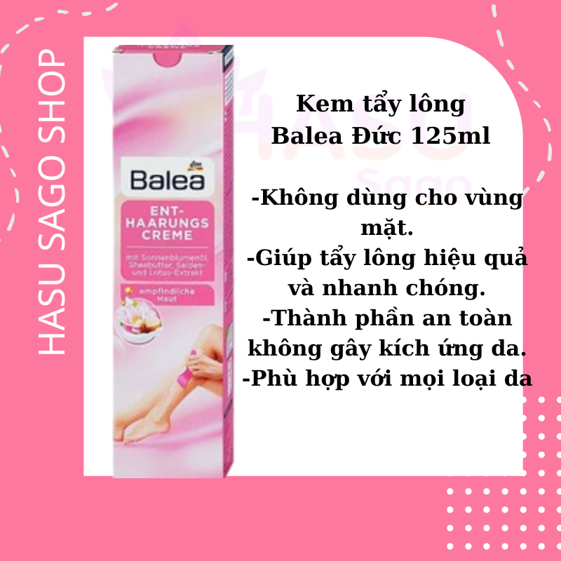 Kem tẩy lông balea cho mọi loại da - có dụng cụ cạo
