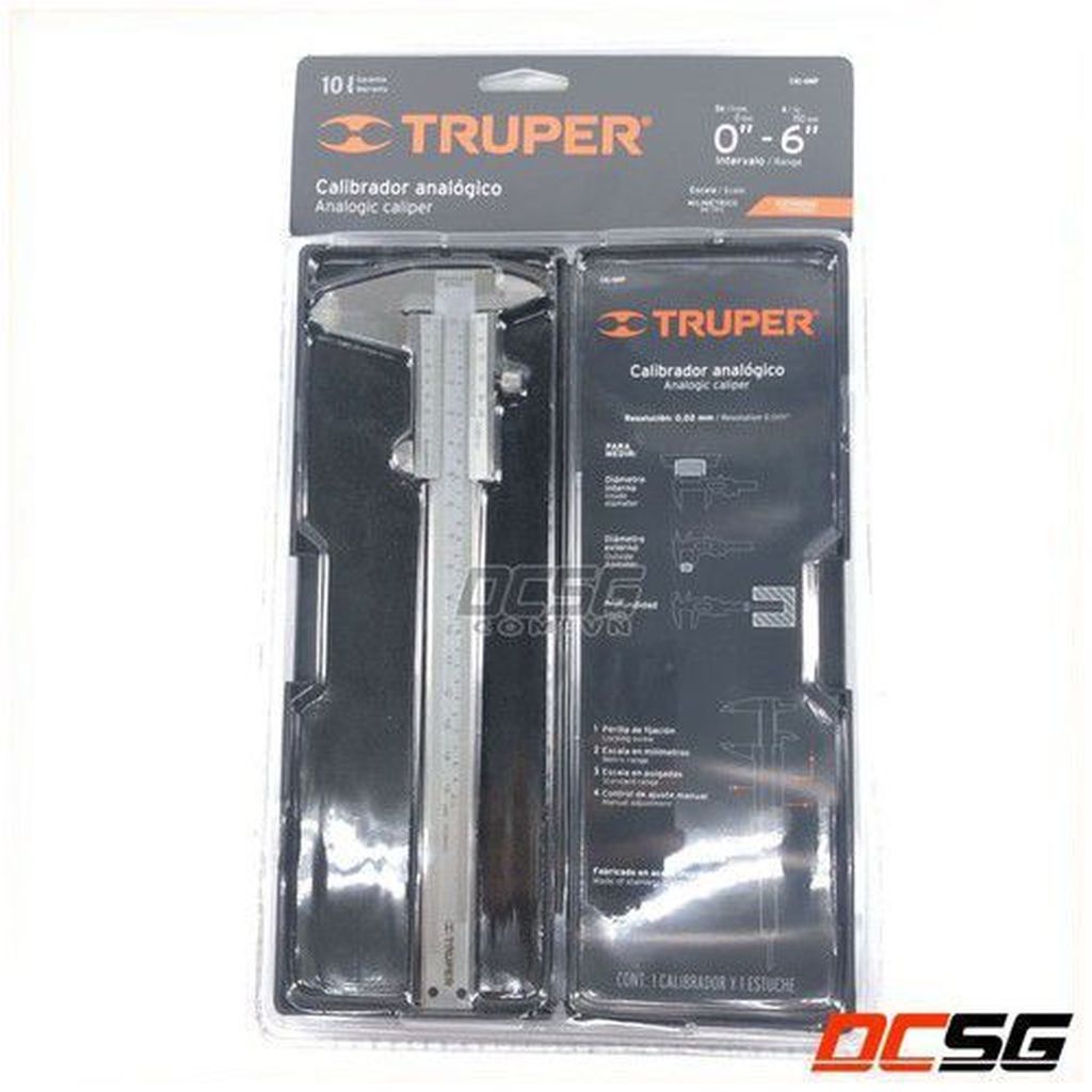 Thước cặp cơ 6" cal-6mp truper 14394