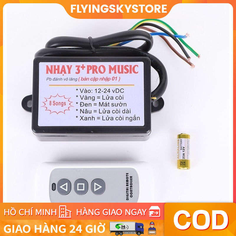 Nhại kèn 3 pro 12 bài, nhại 8 bài, nhại nhanh chậm, sàI cả còi hơi, còi điện auto nhại còi hơi, còi điện auto 12v, 24v