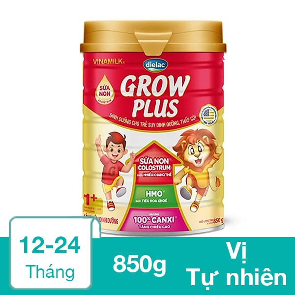 HSD T11-2024 Sữa Bột Dielac Grow Plus 1+ HT 850g Sữa Non Cho Trẻ Từ 1 - 2
