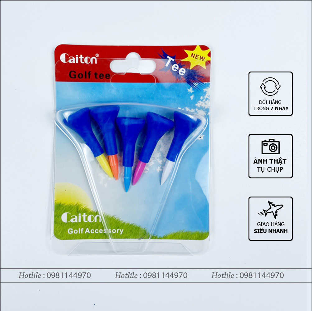 Cation golf tee-4,2 cm golf short plastic tee-with ball Root soft rubber tip-8,3 store - 2