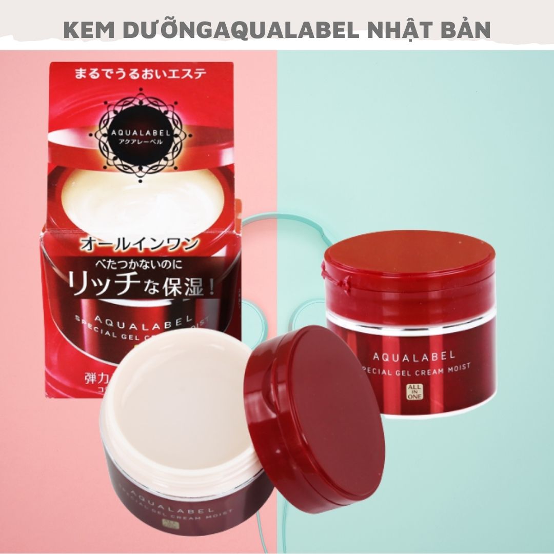 Kem dưỡng ẩm trắng da Shiseido Aqualabel Special Gel 5 in 1 90g