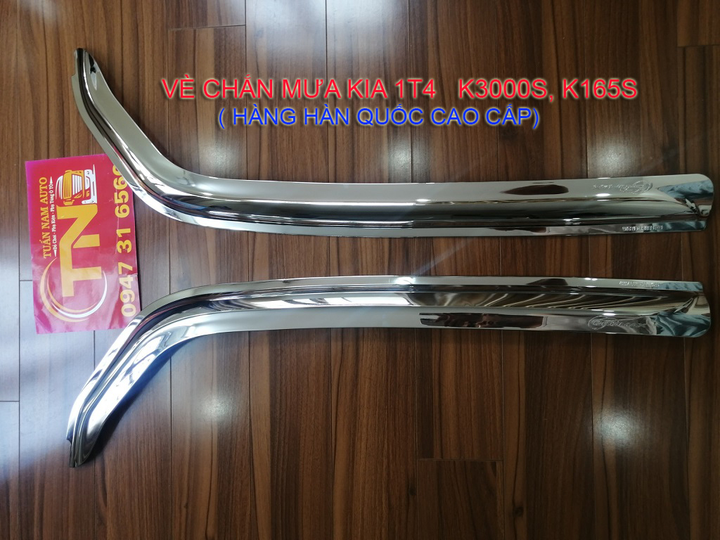 VÈ CHE CHẮN MƯA KIA 1T4 K3000S K165S MẠ XI CRÔM INOX (HÀNG KOREA)
