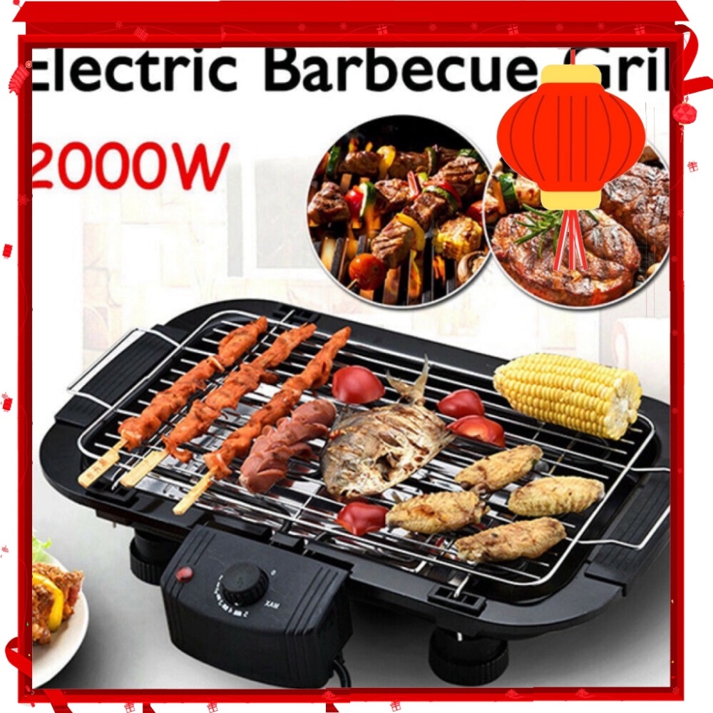 ✠∈◄  BẾP NƯỚNG ĐIỆN KHÔNG KHÓI ELECTRIC BARBECUE GRILL 💖 SKT Mart