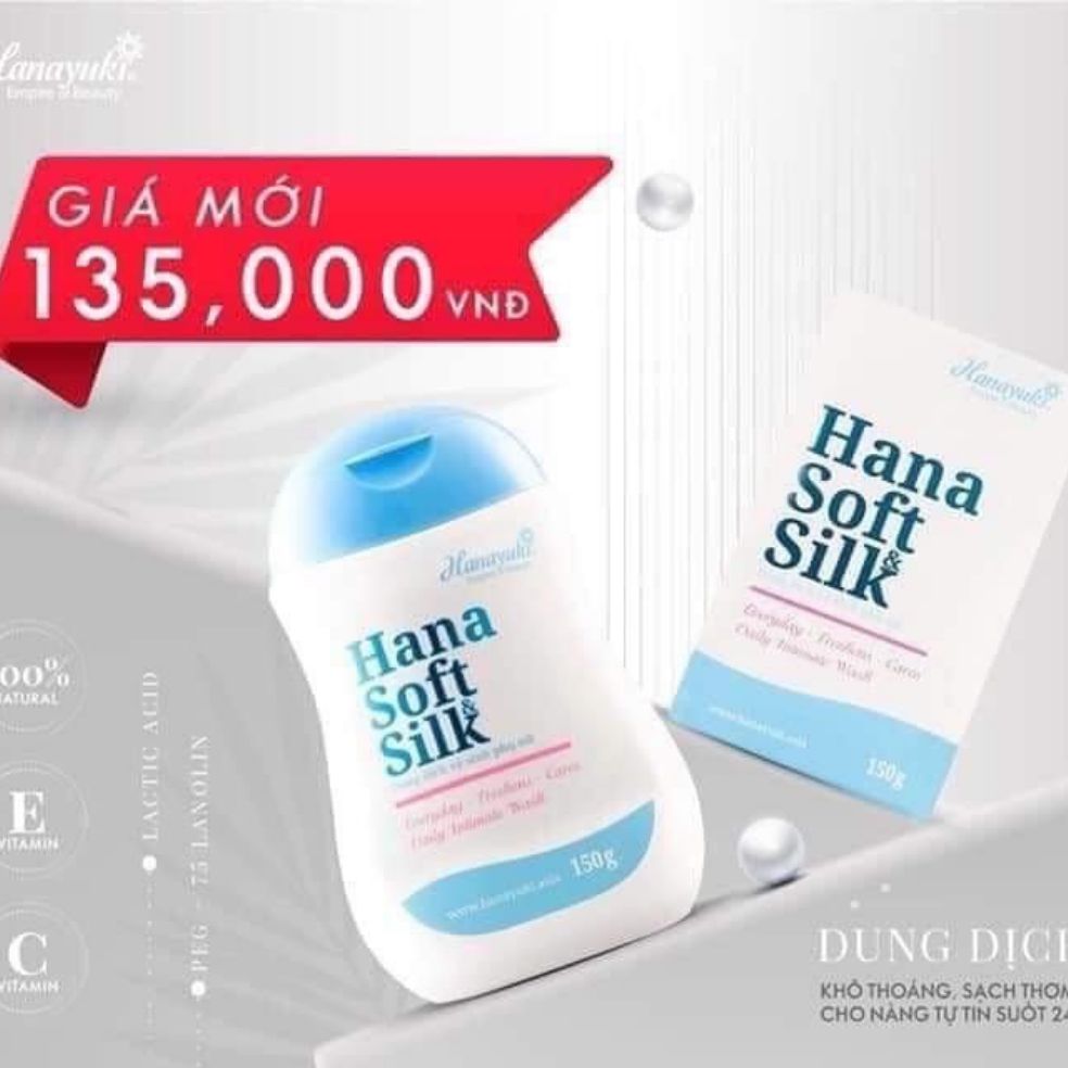 Dung dịch vệ sinh PN hana soft silk hanayuki 150g
