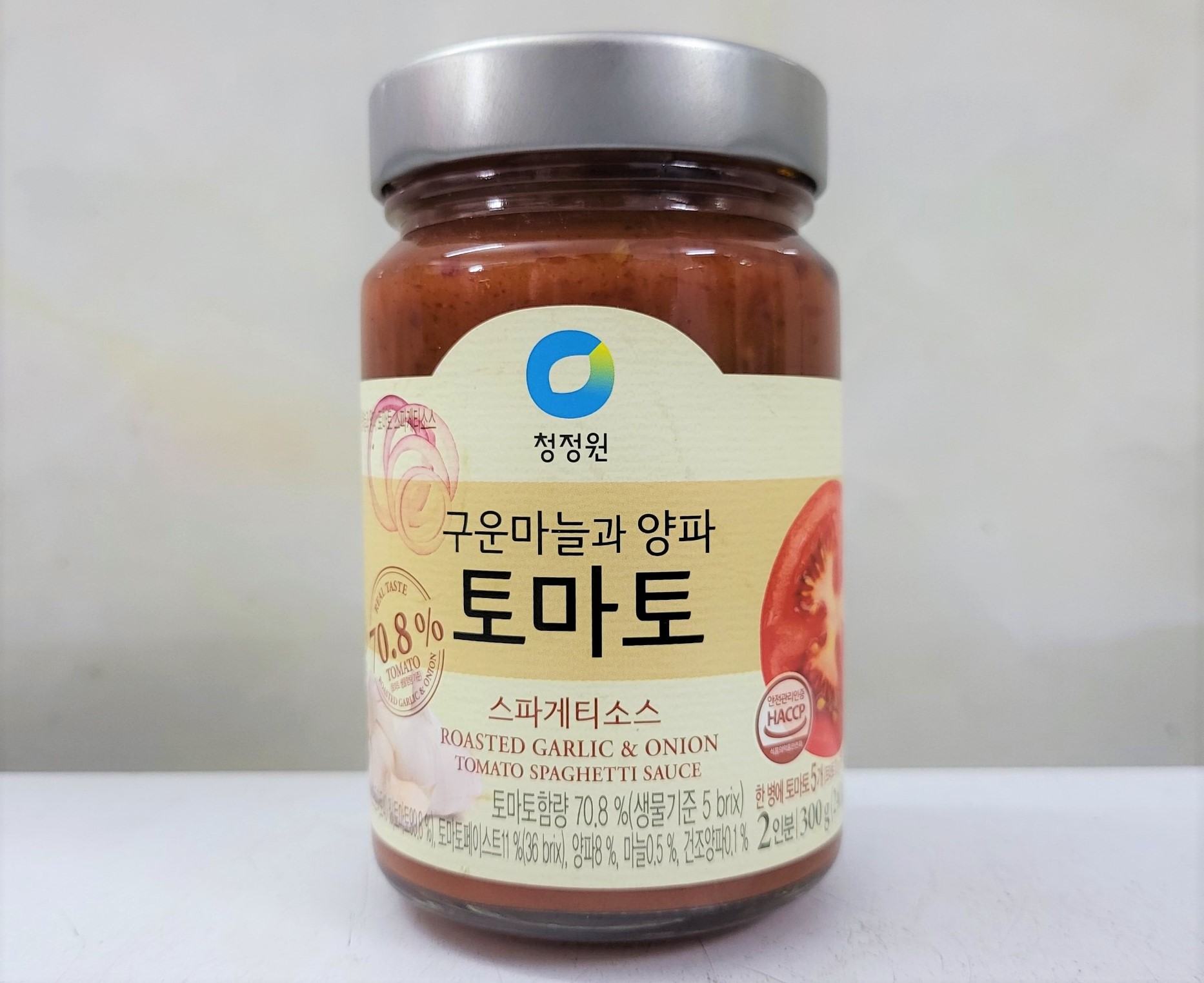 [Lọ 300g] XỐT MÌ Ý CÀ CHUA HÀNH TỎI NƯỚNG Daesang [Korea] MIWON Roasted Garlic Onion Tomato Spaghetti Sauce