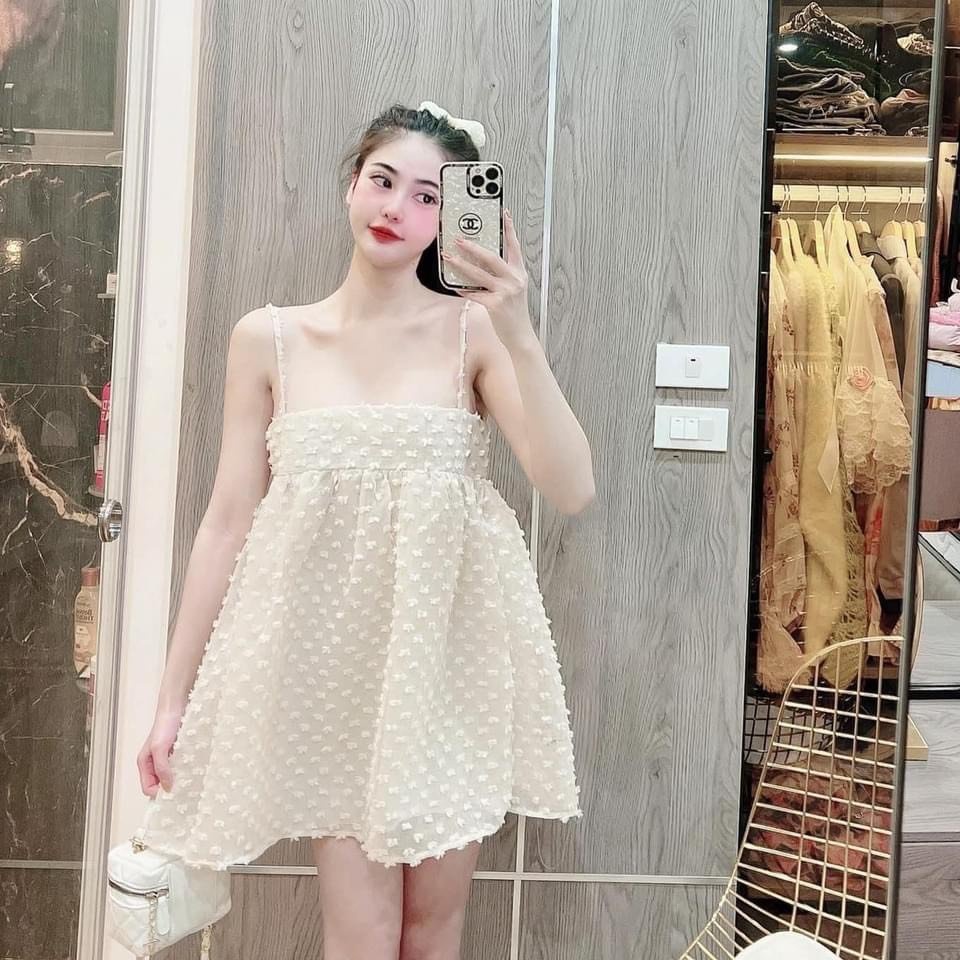 Đầm nữ 2 dây chất xốp - siêu sang chảnh - hót 2022 best seller - tt 56