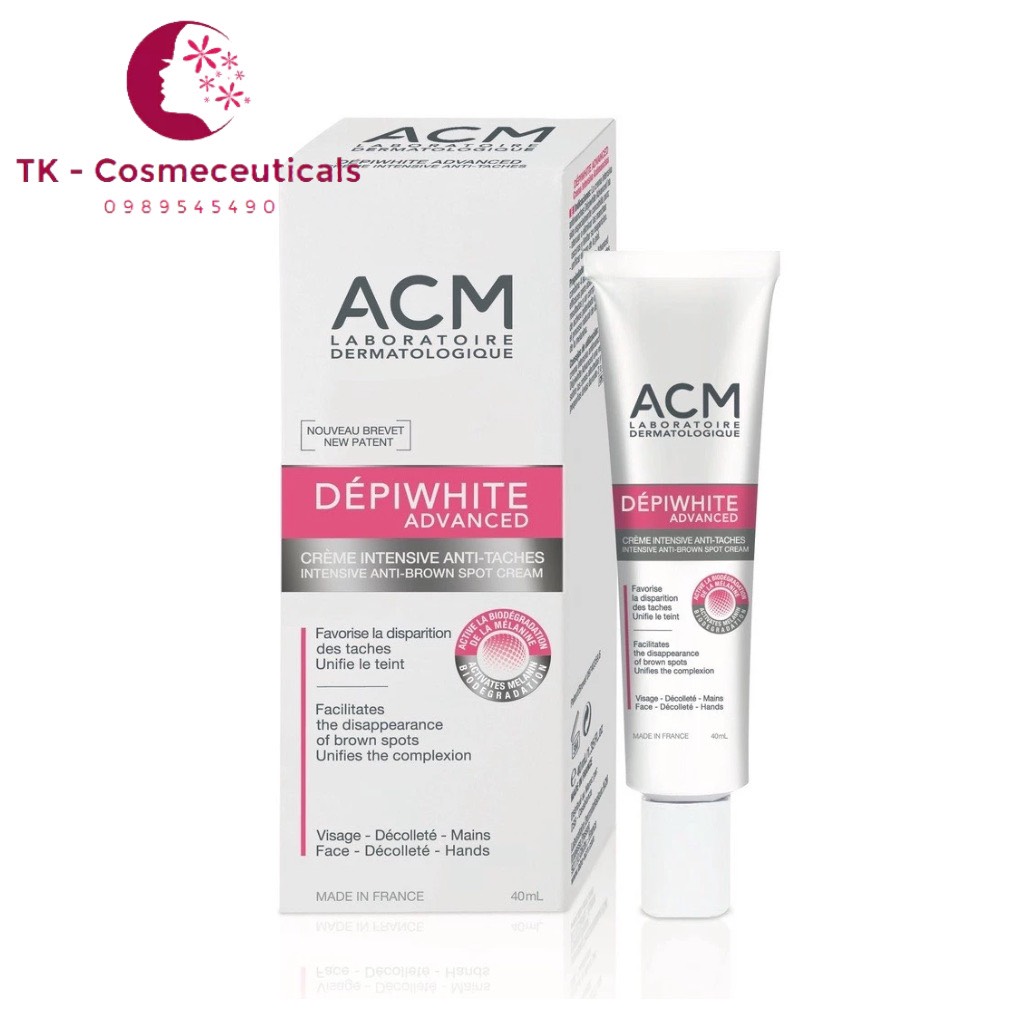 Kem bôi nám depiwhite advanced depigmenting acm giúp làm mờ sạm, nám, tàn nhang - 40ml