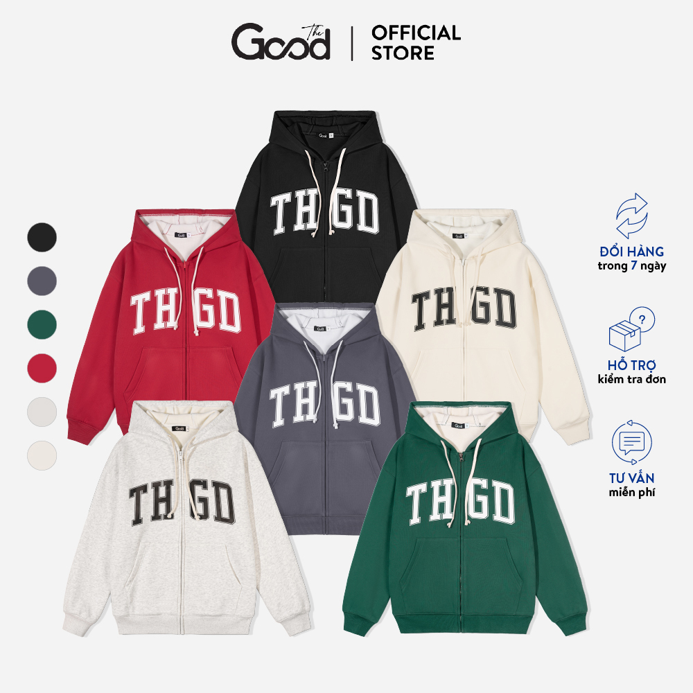 Áo hoodie ziper basic the good/ marcus