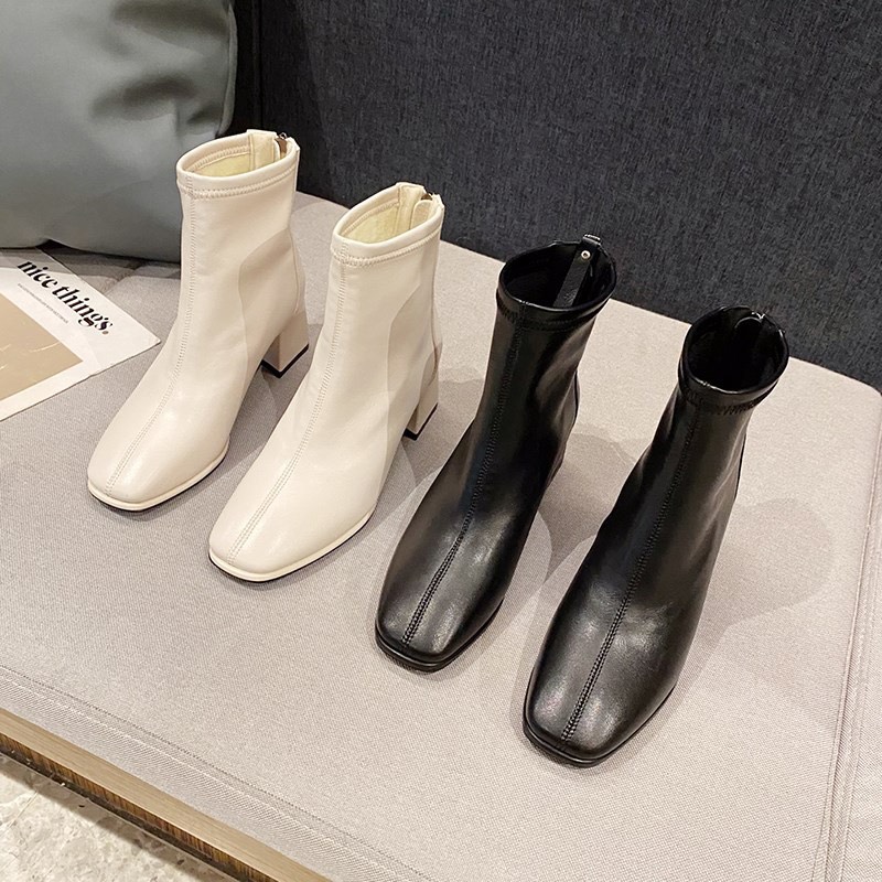 bốt nữ , boot da mã 888 gót vuông 5cm siêu xinh