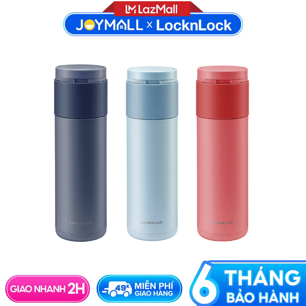 Bình giữ nhiệt LocknLock Hidden Moon LHC3275 490ml Hàng chính hãng nắp mở 1 chạm tiện lợi -JoyMall
