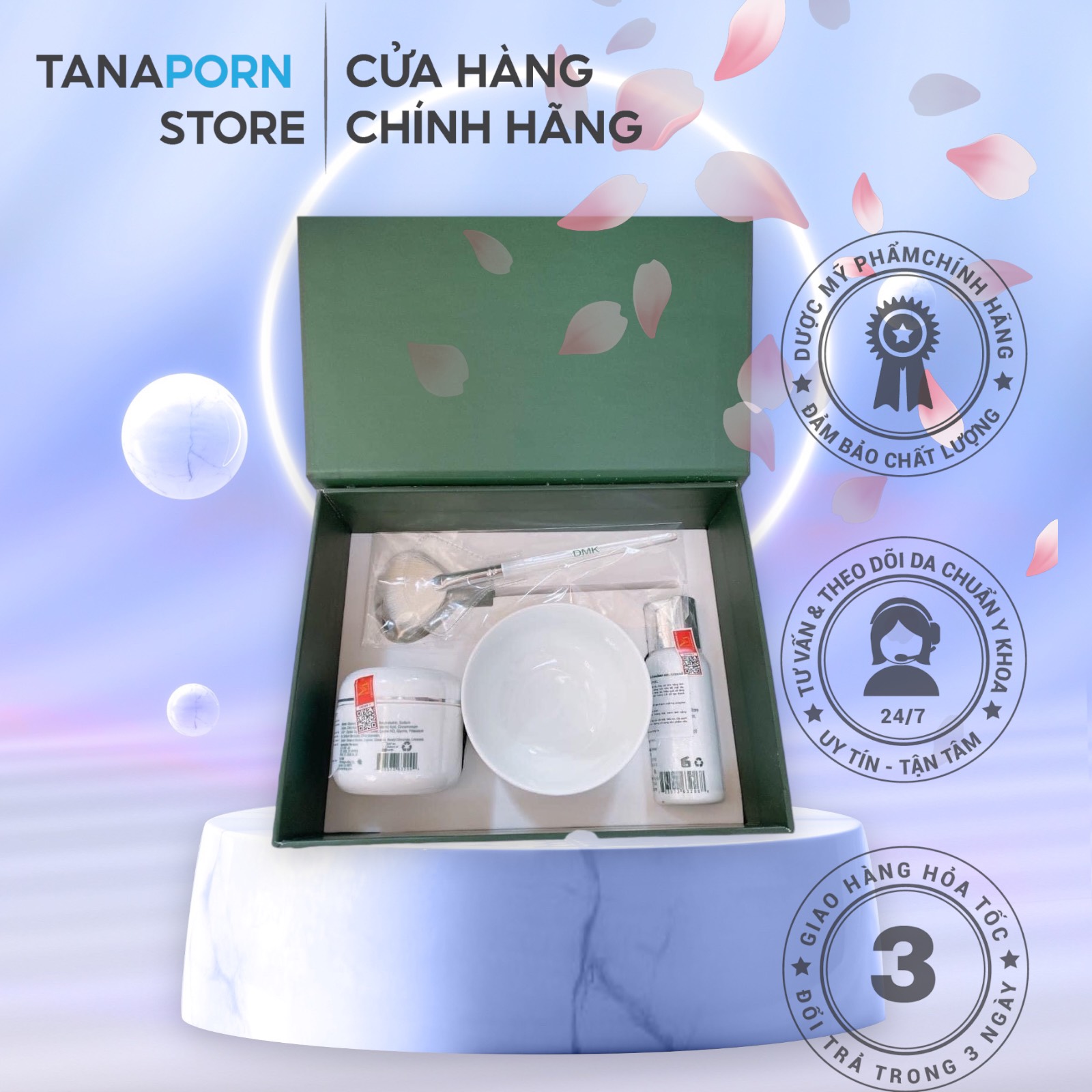 Bộ enzyme therapy tái tạo da dmk - bộ dưỡng da dmk tại nhà - dmk enzyme home kit