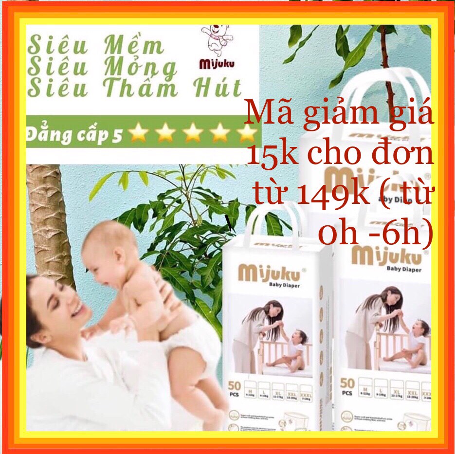Bỉm/ tã quần mijuku 50 miếng