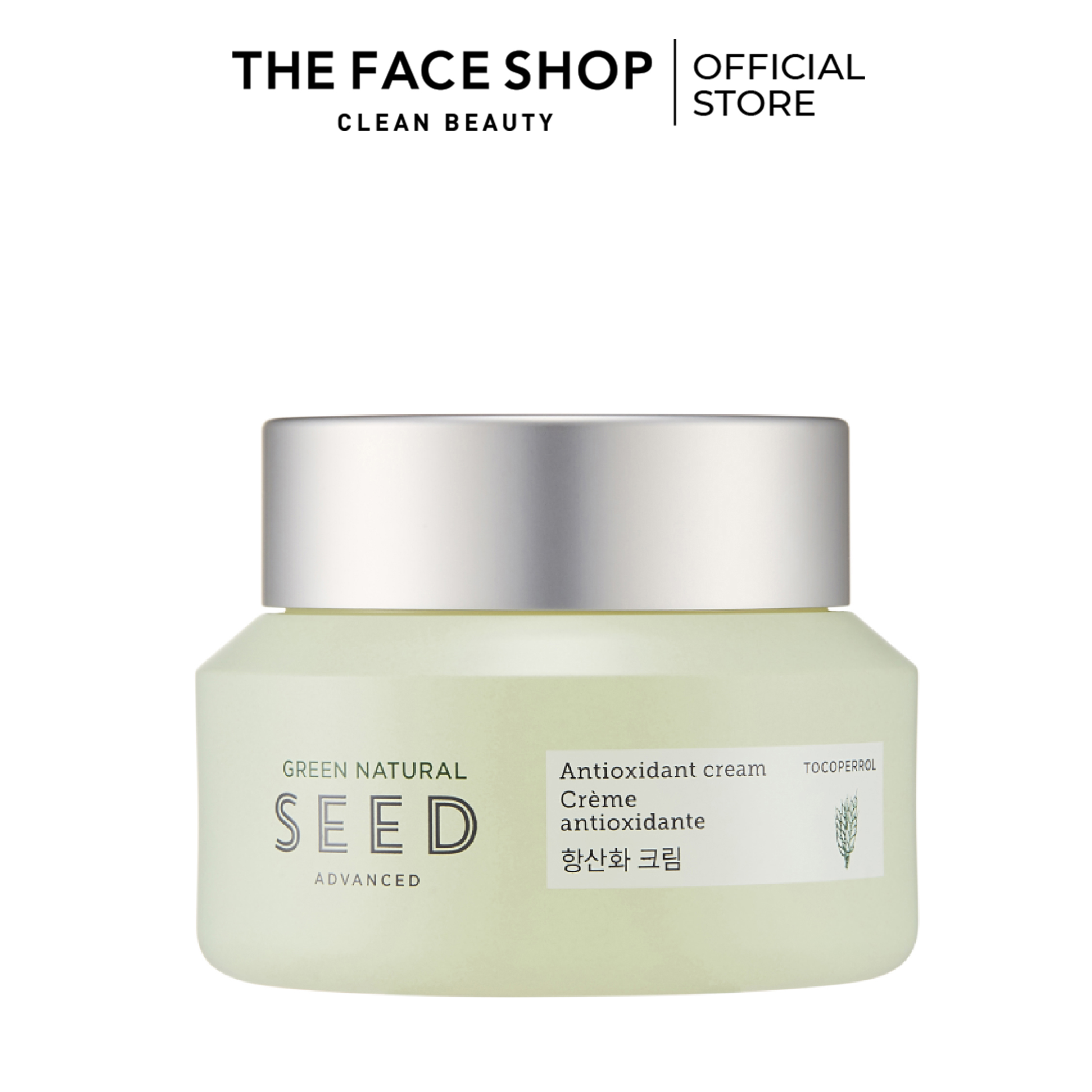 Kem Dưỡng Da TheFaceShop Green Natural Seed Anti Oxid Cream 50ML