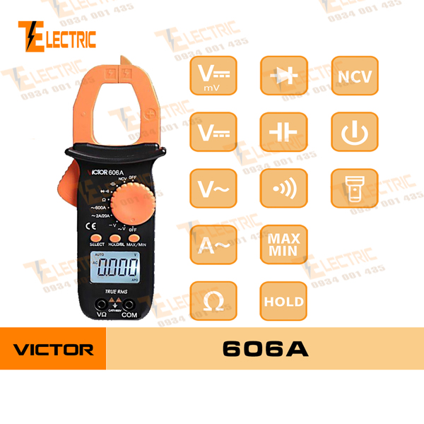 Victor vc - 606a ampe kìm đo điện đo tụ điện đo dòng điện ac 600a victor vc 606a