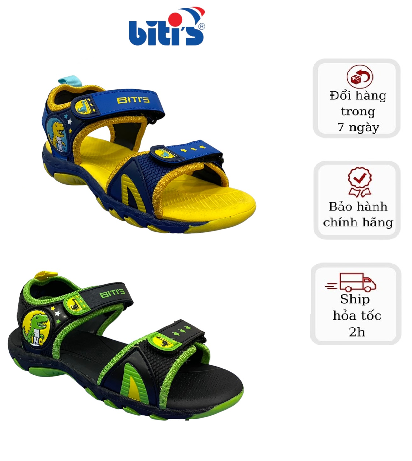 Sandal bé trai biti's btb000500 size 24 - 29 chống trơn trượt