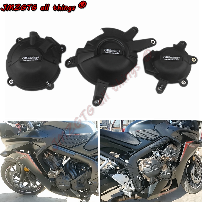 Xe máy vỏ bảo vệ vỏ động cơ cho trường hợp gb racing cho honda cbr650f cb650f cbr650r cb650r vỏ bảo vệ động cơ
