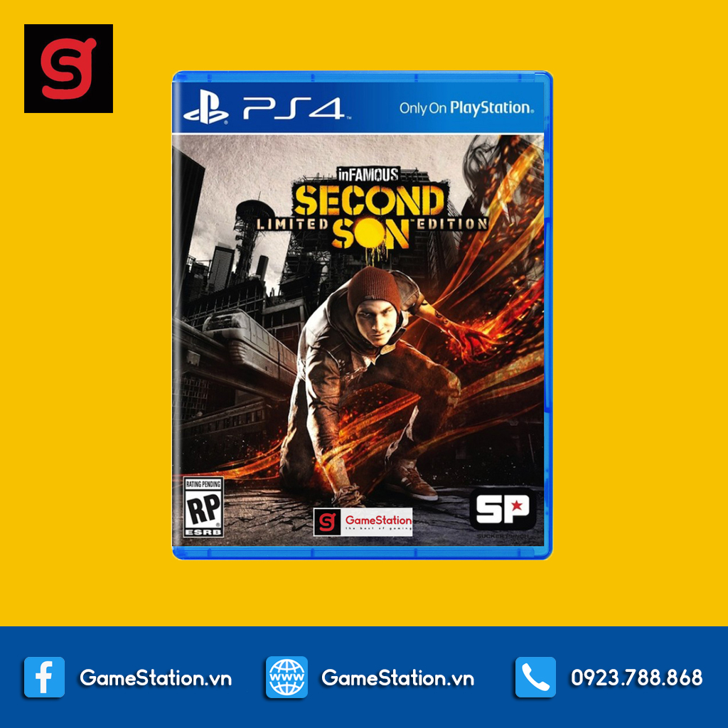 Đĩa game ps4: infamous second son - hệ us