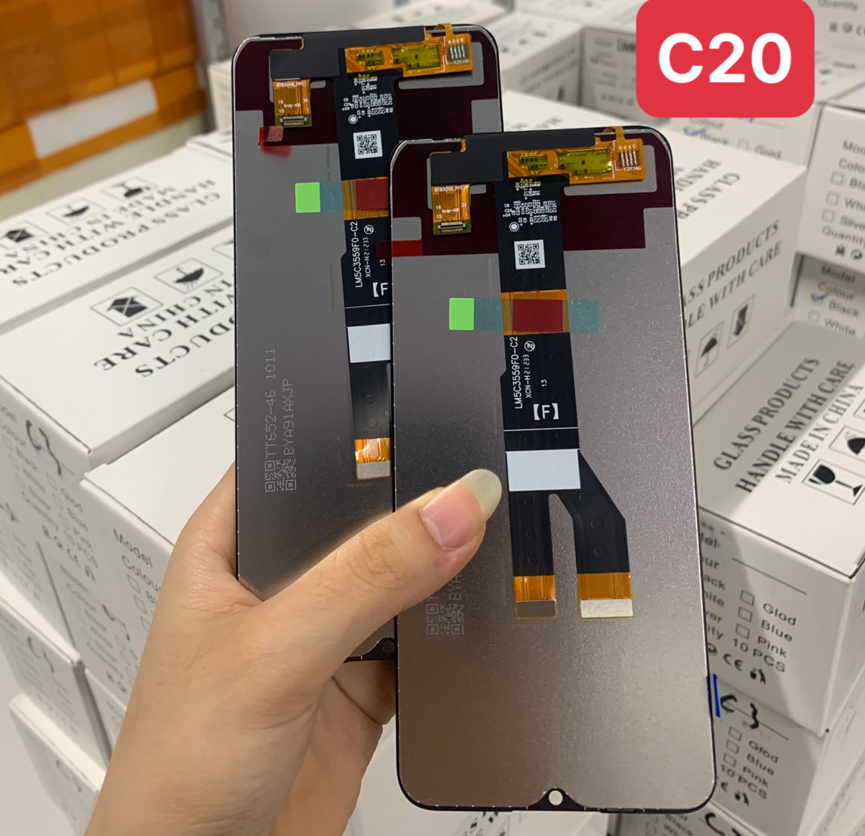 Màn hình zin new oppo realme c20 / realme c11-2021 / narzo 50i / realme c21, nguyên bộ màu đen