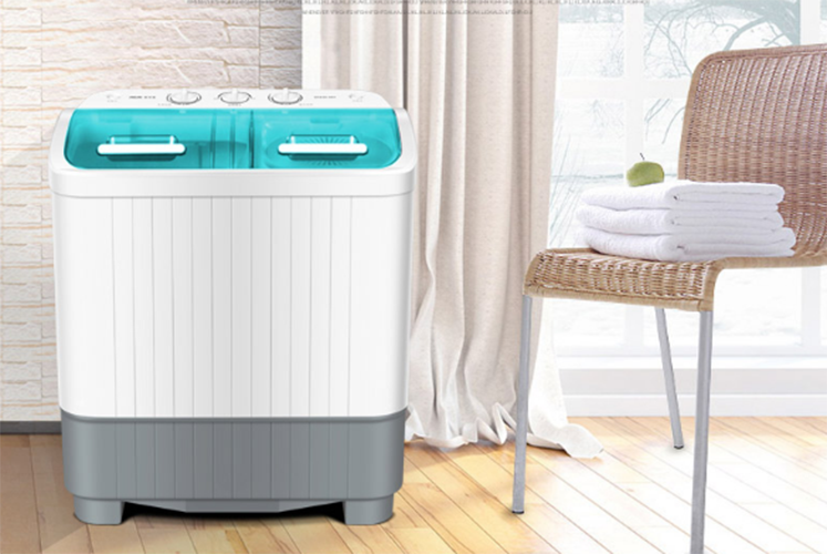 Video Máy giặt mini- Máy giặt mini 2 lồng AUX Máy giặt mini giặt đồ trẻ em -Máy Giặt mini giặt 5.6kg cho nhà ít người